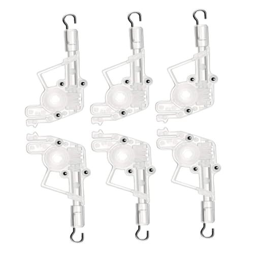 HOMOBABE 6 Stück Wand Tilter für Horizontale Jalousien Sechseckige Verbindung Transparent Zubehör für Jalousien Einfache Installation und Austausch von HOMOBABE