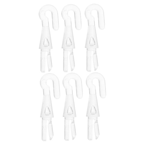 HOMOBABE 6 Stück Wandtip Haken für Jalousien Robust und Praktisch Kompatibel mit Verschiedenen Designs Einfache Montage und Sichere Verbindung für Lamellen für Blindersysteme von HOMOBABE