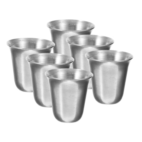 HOMOBABE 6stücke Stapelbare Edelstahl Kommunionsbecher Wiederverwendbare Religiöse Trinkbecher Edelstahl Für Kirchenfeiern Und Religiöse Zusammenkünfte HOMOBABE 6stücke Stapelbare Edelstahl Kommunionsbecher Wiederverwendbare Religiöse Trinkbecher Edelstahl Für Kirchenfeiern Und Religiöse Zusammenkünfte von HOMOBABE