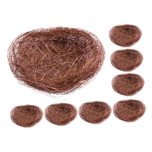 HOMOBABE 8stücke Künstliches Vogelnest Für Käfige Kleines Vogelnest Als Gartenvogelnest Mikrolandschaftsornament Vogelkäfigdekor Osterdekoration Dekoratives Für Fotografie Requisiten HOMOBABE 8stücke Künstliches Vogelnest Für Käfige Kleines Vogelnest Als Gartenvogelnest Mikrolandschaftsornament Vogelkäfigdekor Osterdekoration Dekoratives Für Fotografie Requisiten von HOMOBABE