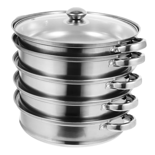 HOMOBABE Dampftopf Multifunktionaler Suppentopf Lagig Praktischer Dampfgarer für Leckere Suppen und Gesunde Gerichte von HOMOBABE