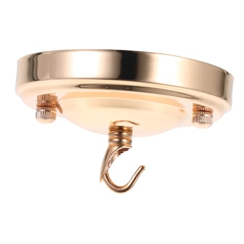 HOMOBABE Deckenhaken für Pendelleuchten und Kronleuchter Metall Halterung mit Elegantem Design Robust und Langlebig Geeignet für Verschiedene Innenräume Französisch Goldene Ausführung von HOMOBABE