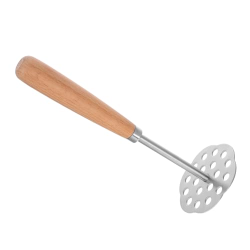 HOMOBABE Edelstahl Kartoffelstampfer mit Holzgriff Lebensmittelecht Hitzebeständig Leistungsstark für Babynahrung Gemüse und Früchte Einfacher Reinigung Zuverlässiges Küchenwerkzeug HOMOBABE Edelstahl Kartoffelstampfer mit Holzgriff Lebensmittelecht Hitzebeständig Leistungsstark für Babynahrung Gemüse und Früchte Einfacher Reinigung Zuverlässiges Küchenwerkzeug von HOMOBABE