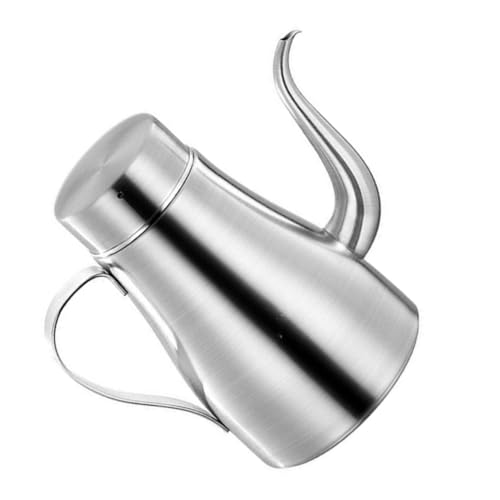 HOMOBABE 18oz Edelstahl Ölflasche Mit Ausgießer Vielseitiger Ölspender Für Küche Für Olivenöl Essig Und Dressings Rostfreies Material Auslaufsicherer Ölbehälter von HOMOBABE
