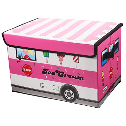 HOMOBABE Faltbare Spielzeugbox für Multifunktionale Aufbewahrungskiste im Japanischen Cartoon Design zur Ordentlichen Aufbewahrung von Kleidung und Snacks Rosa Eiscreme HOMOBABE Faltbare Spielzeugbox für Multifunktionale Aufbewahrungskiste im Japanischen Cartoon Design zur Ordentlichen Aufbewahrung von Kleidung und Snacks Rosa Eiscreme von HOMOBABE