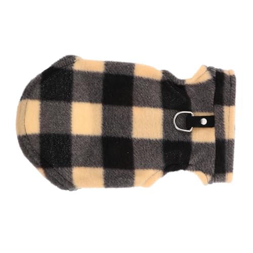 HOMOBABE Hundeweste Aus Fleecematerial Ärmellos Mit D-Ring Für Leinenbefestigung Einfarbige Weste Für Kleine Hunde Für Outdoor-aktivitäten Und Winter von HOMOBABE