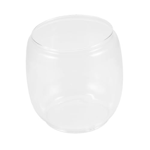 HOMOBABE Glas Lampenschirm Ersatz Rund Vintage Kerosinlampe Öl laterne Lampenglas Hurricane Laterne Outdoor Camping Zubehör Langlebig Leicht zu Reinigen Einfache Montage von HOMOBABE