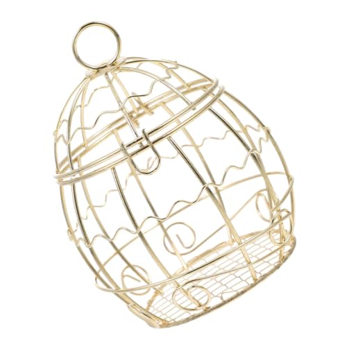 HOMOBABE Hängender Vogelfutterspender aus Metall Wetterfester Futterautomat für Wildvögel Robust und Langlebig für Garten und Terrasse Einfache Installation Gold HOMOBABE Hängender Vogelfutterspender aus Metall Wetterfester Futterautomat für Wildvögel Robust und Langlebig für Garten und Terrasse Einfache Installation Gold von HOMOBABE