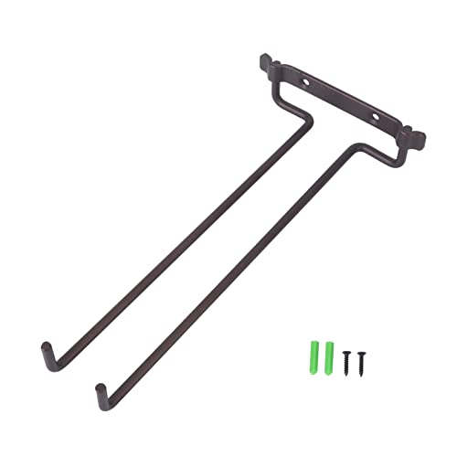 HOMOBABE Hängender Weinglasregal aus Einreihiger Gläserhalter für Weinbecher Umgedrehter Stielglas Halter Eleganter Weinglashalter Antikem Bronze für Zuhause Bar und Restaurant von HOMOBABE
