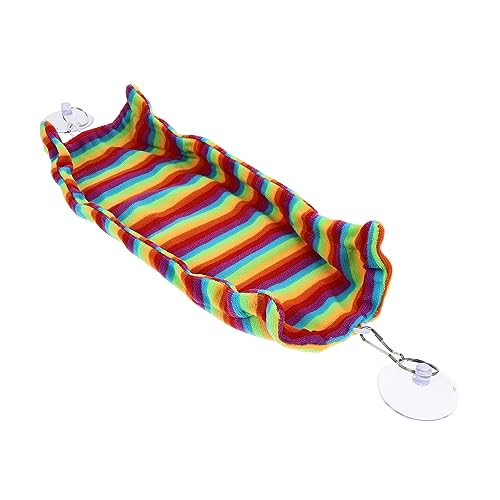 HOMOBABE Hamster Hängematte für Reptilien Atmungsaktive Strapazierfähige Hängematte für Eidechsen und Kleine Haustiere Einfach zu Reinigen Installieren mit Saugnäpfen Farbenfrohes Design HOMOBABE Hamster Hängematte für Reptilien Atmungsaktive Strapazierfähige Hängematte für Eidechsen und Kleine Haustiere Einfach zu Reinigen Installieren mit Saugnäpfen Farbenfrohes Design von HOMOBABE