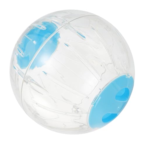 HOMOBABE Hamster Laufball Blau Transparenter Übungsball für Hamster Zwerghamster Meerschweinchen Igel Langlebiges Kunststoffspielzeug Fördert Bewegung und Gesundheit Kleiner Haustiere von HOMOBABE