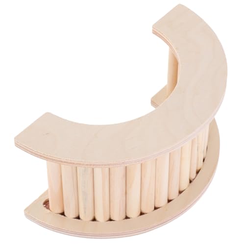 HOMOBABE Hamsterleiter aus Natürlichem Holz Stabiles Kletterspielzeug für Kleintiere Wie Meerschweinchen und Chinchillas Multifunktionale Hängematte und Aktivitätsleiter für Käfig von HOMOBABE