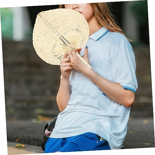 HOMOBABE Handgefertigter Strohfächer aus Cattail Blättern Leichter Tragbarer Traditionell Geflochtener Sommerfächer Dekorativer Langlebiger Handgewebter Fächer für Heiße Tage Gelb HOMOBABE Handgefertigter Strohfächer aus Cattail Blättern Leichter Tragbarer Traditionell Geflochtener Sommerfächer Dekorativer Langlebiger Handgewebter Fächer für Heiße Tage Gelb von HOMOBABE