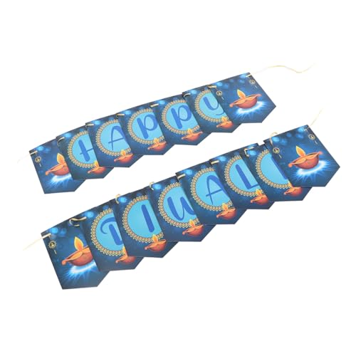 HOMOBABE Happy Diwali Banner Bunte Papierdekoration für Diwali Einfach zu Montieren und Reißfest Perfekter Fotohintergrund für Unvergessliche für Wände Türen und Fenster von HOMOBABE