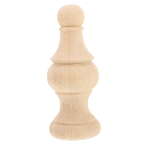 HOMOBABE Holz Finials für DIY Bastelprojekte Dekorative Holz Endstücke für Gardinenstangen Treppen und Bettpfosten und Elegant im Römischen Design Installieren Vielfältige von HOMOBABE
