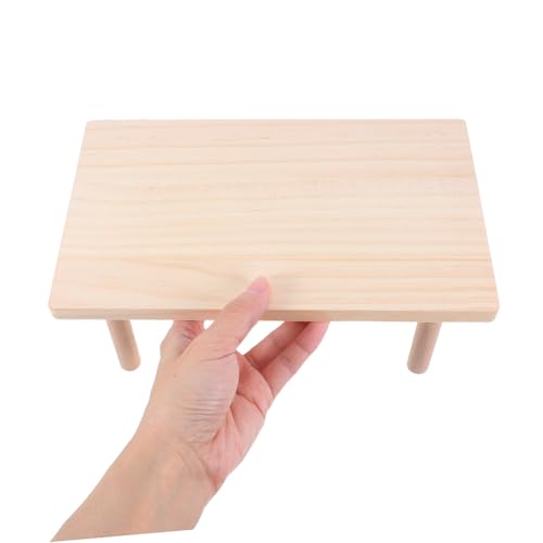 HOMOBABE Hamster Spielplattform Aus Holz Kletterspielzeug Für Hamster Zum Spielen Klettern Und Entspannen Im Käfig Fördert Bewegung Und Koordination von HOMOBABE