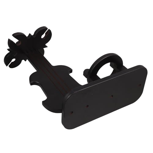 HOMOBABE Holz Weinregal Violinform Vintage Weinständer für Gläser und Flaschen für Hausbar Küchentheke und Esszimmer Robuste Holzstruktur Design Platzsparend von HOMOBABE