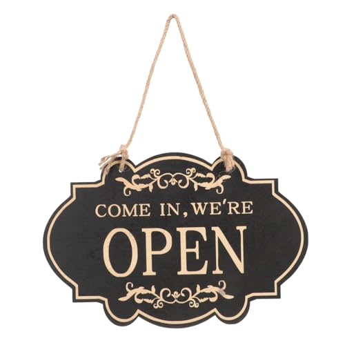 HOMOBABE Holztürschild Doppelseitig Retro Open Closed Multifunktionales Dekoschild für Geschäft Elegantes Design Langlebig Vielseitig Statusanzeige für Gäste HOMOBABE Holztürschild Doppelseitig Retro Open Closed Multifunktionales Dekoschild für Geschäft Elegantes Design Langlebig Vielseitig Statusanzeige für Gäste von HOMOBABE