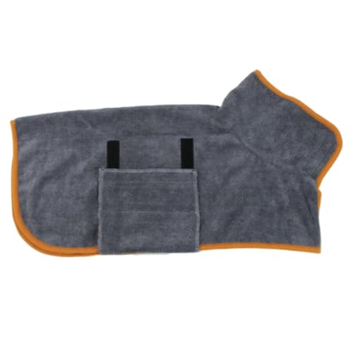 HOMOBABE Hundebademantel aus Saugfähigem Material Leichter Handtuchmantel für Kleine und Mittlere Hunde Schnell Trocknend Bequemes Trocknen Baden Waschbar und Atmungsaktiv von HOMOBABE