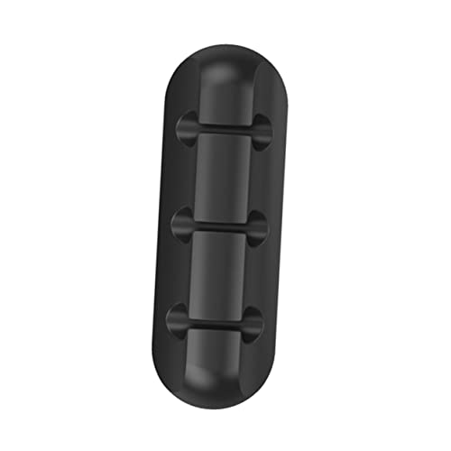 HOMOBABE Kabelclip Organizer Selbstklebend für Schreibtisch und Auto Effizientes Kabelmanagement für Zuhause und Büro Schwarz von HOMOBABE