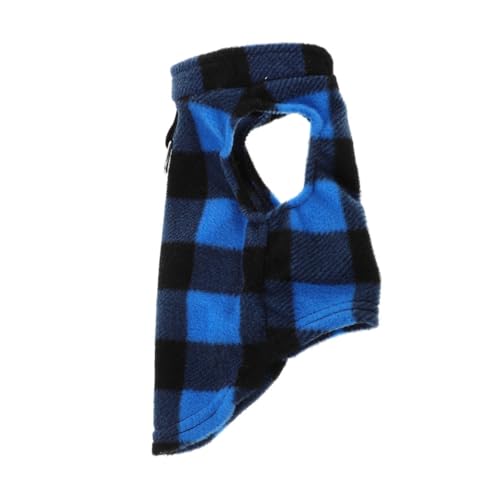 HOMOBABE Kleiner Hund Fleece Weste für Winter Karierte Hundejacke mit D Ring Leinenbefestigung für Kleine und Mittlere Hunde von HOMOBABE