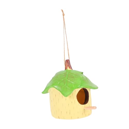HOMOBABE Kleines Dekoratives Vogelhaus aus Robustem Harz für Garten und Hinterhof Hängendes Vogelnest für Kleine Vögel Wetterfest für Fütterung von Wildvögeln HOMOBABE Kleines Dekoratives Vogelhaus aus Robustem Harz für Garten und Hinterhof Hängendes Vogelnest für Kleine Vögel Wetterfest für Fütterung von Wildvögeln von HOMOBABE