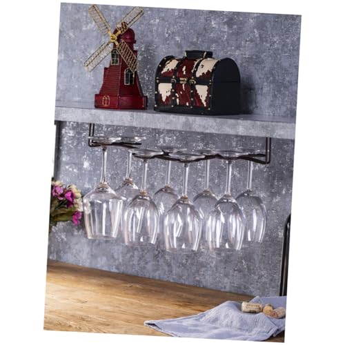 HOMOBABE Kreativer Weinglas Halter aus Aufhängeregal für Weingläser Umgedrehtes Goblet Regal Display für Bar und Restaurant Bronze von HOMOBABE