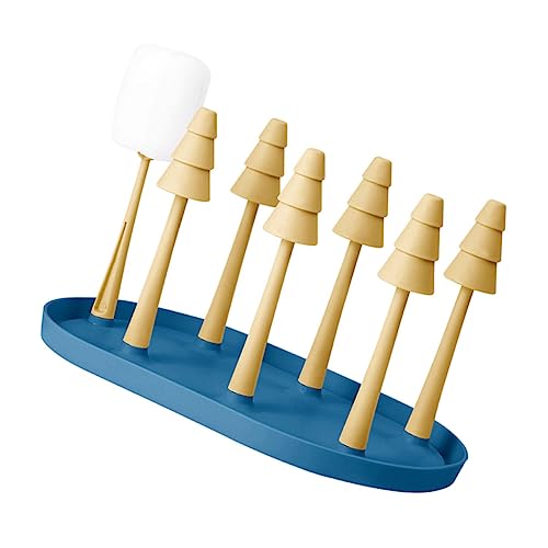 HOMOBABE Küchenbecherständer Verstellbarer Becherhalter für Schnelles Abtropfen und Ordentliche Aufbewahrung Geeignet für Gläser Teetassen Milchflaschen und Weingläser Blau Gelb HOMOBABE Küchenbecherständer Verstellbarer Becherhalter für Schnelles Abtropfen und Ordentliche Aufbewahrung Geeignet für Gläser Teetassen Milchflaschen und Weingläser Blau Gelb von HOMOBABE