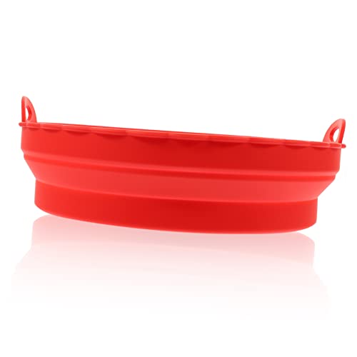 HOMOBABE Air Fryer Silikon Liner Hochtemperaturbeständige Wiederverwendbare Fritteusenmatte Für Knusprige Snacks Einfache Reinigung Und Weniger Ölverbrauch Für Luftfritteusen HOMOBABE Air Fryer Silikon Liner Hochtemperaturbeständige Wiederverwendbare Fritteusenmatte Für Knusprige Snacks Einfache Reinigung Und Weniger Ölverbrauch Für Luftfritteusen von HOMOBABE
