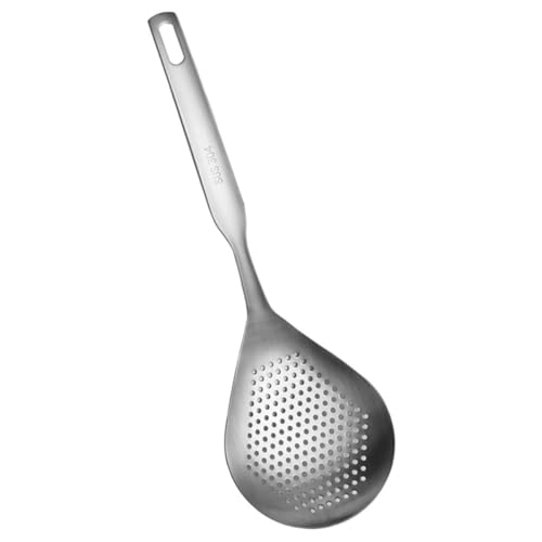 HOMOBABE Maschensieb Löffel mit Ergonomischem Griff zum Abseihen von Nudeln und Gemüse Leicht und Tragbar Sicher der Anwendung mit Hängendem Design für Einfache HOMOBABE Maschensieb Löffel mit Ergonomischem Griff zum Abseihen von Nudeln und Gemüse Leicht und Tragbar Sicher der Anwendung mit Hängendem Design für Einfache von HOMOBABE