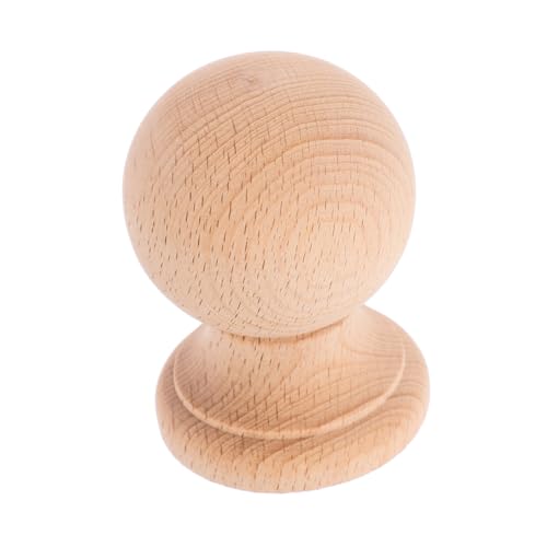 HOMOBABE Massive Holz Finials für Betten und Möbel Unbehandelte Holzspitzen für DIY Projekte Robuste und Holzverzierungen für Innenräume für Treppengeländer und Möbeldekor HOMOBABE Massive Holz Finials für Betten und Möbel Unbehandelte Holzspitzen für DIY Projekte Robuste und Holzverzierungen für Innenräume für Treppengeländer und Möbeldekor von HOMOBABE