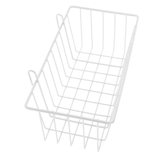 HOMOBABE Metall Heuraufe Kaninchen Futterspender Käfig Hängebasket Robust Sicher Für Hasen Meerschweinchen Kleintiere Weiß Mittel von HOMOBABE