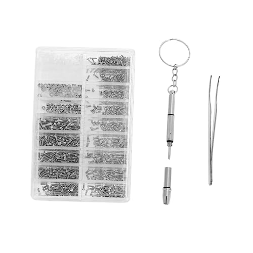 HOMOBABE Mini Schraubenset für Brillen Teiliges Schraubenset mit Schraubendreher und Pinzette für Uhren und Elektronik HOMOBABE Mini Schraubenset für Brillen Teiliges Schraubenset mit Schraubendreher und Pinzette für Uhren und Elektronik von HOMOBABE
