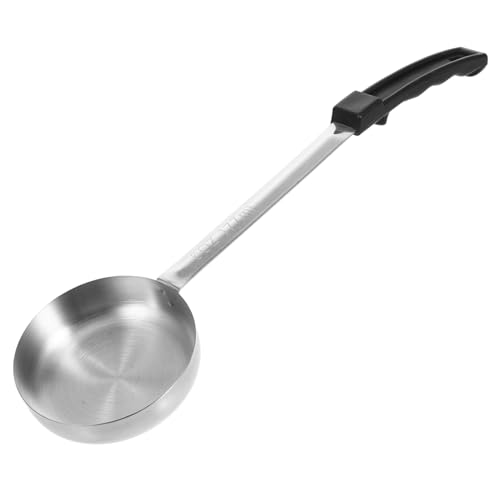 HOMOBABE Portionskontroll Schöpflöffel aus Edelstahl mit Flachem Boden für Präzises Servieren von Pizzasoße und Saucen Robuster Küchenlöffel für Restaurant und Haushalt Schwarzer Griff HOMOBABE Portionskontroll Schöpflöffel aus Edelstahl mit Flachem Boden für Präzises Servieren von Pizzasoße und Saucen Robuster Küchenlöffel für Restaurant und Haushalt Schwarzer Griff von HOMOBABE