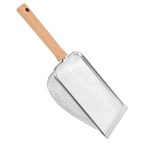 HOMOBABE Reptilien Litter Scoop Aus Edelstahl Mit Holzgriff Praktisches Reinigungswerkzeug Für Terrarien Für Reinigung Von Streu Und KOT Langlebig Und Benutzerfreundlich von HOMOBABE