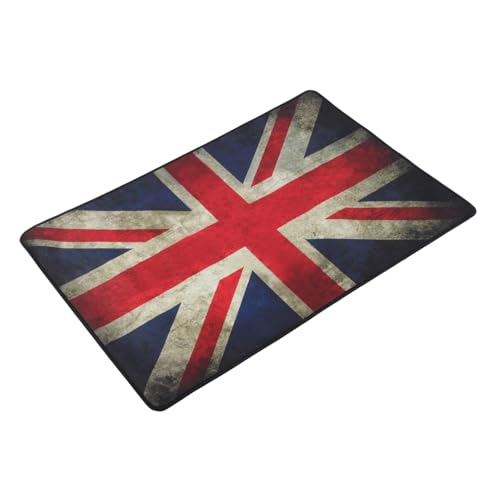 HOMOBABE Schalldichter Trommelteppich rutschfest mit Rutsch Boden für Schlagzeug Home Carpet Stilvoller Vintage Union Jack Teppich für Bühne und Wohnzimmer von HOMOBABE