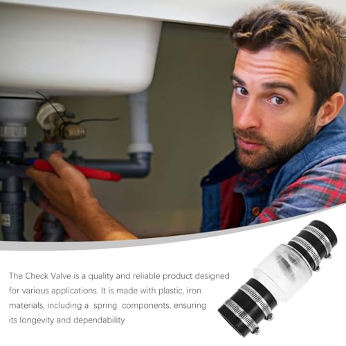 HOMOBABE Spring Check Valve Geräuscharmer Rückschlagventil für Schmutzwasserpumpen Langlebig für Rohrleitungssysteme und Industrieanwendungen HOMOBABE Spring Check Valve Geräuscharmer Rückschlagventil für Schmutzwasserpumpen Langlebig für Rohrleitungssysteme und Industrieanwendungen von HOMOBABE