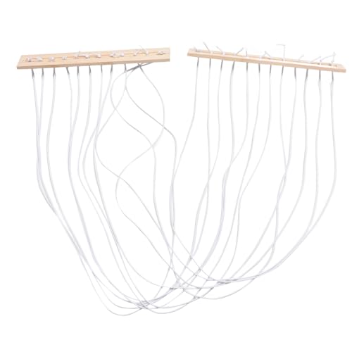 HOMOBABE Stofftier Aufbewahrung Holzregal für Kinderzimmer Hängendes Plüschspielzeug Organizer mit Verstellbarer für Spielzimmer Schlafzimmer und Beige von HOMOBABE