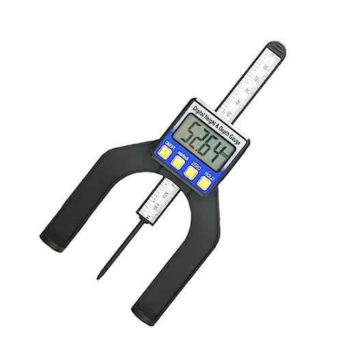 HOMOBABE Tiefenmesser mit LCD Display und Magnetfüßen für Tischfräsen Präzise Messwerkzeuge für Holzarbeiten Batterie Erforderlich Schwarz HOMOBABE Tiefenmesser mit LCD Display und Magnetfüßen für Tischfräsen Präzise Messwerkzeuge für Holzarbeiten Batterie Erforderlich Schwarz von HOMOBABE