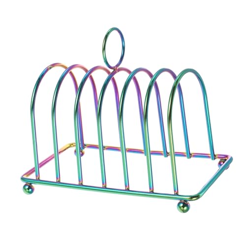HOMOBABE Edelstahl Toastständer Und Buchregal Moderner Verstellbarer Rack Für Küchenoberflächen Zur Stilvollen Präsentation Von Brot Bücherregal von HOMOBABE
