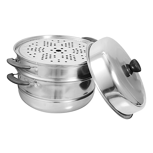 HOMOBABE Verdickter Suppendampfer Dampftopf 3 Stufiges Dampfkochgeschirr Kochtopf Kochdampfer Dampftopf Für Zuhause Gemüsekochen Dampftopf Lebensmitteldampfer Kunststoff HOMOBABE Verdickter Suppendampfer Dampftopf 3 Stufiges Dampfkochgeschirr Kochtopf Kochdampfer Dampftopf Für Zuhause Gemüsekochen Dampftopf Lebensmitteldampfer Kunststoff von HOMOBABE