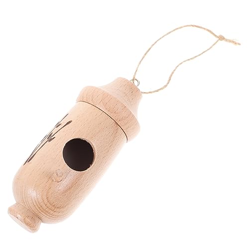 HOMOBABE Hängendes Holz-vogelnest Für Kolibris Multifunktionaler Futterspender Für Garten Robuster Und Langlebiger Nistkasten Für Außenbereich Rustikales Design Einfache Installation von HOMOBABE