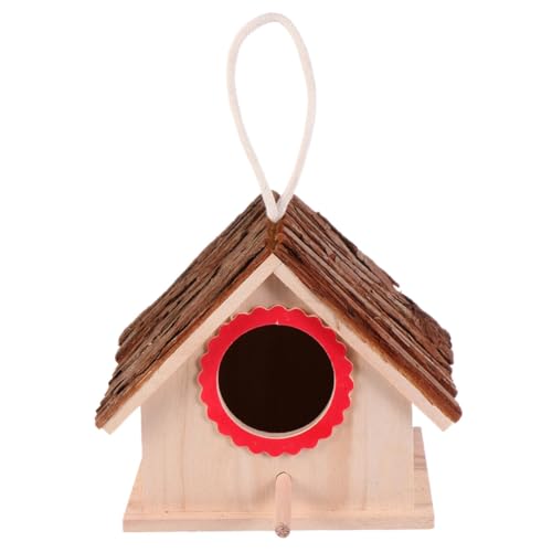 HOMOBABE Holz Vogelhaus Bausatz Zum Basteln Vogelnest Aus Holz Für Kleine Vögel Als Dekoration Für Garten Oder Wohnung Nistkasten Vogelnistkasten von HOMOBABE