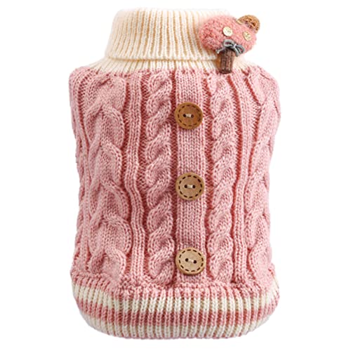HOMOBABE Warmer Katzenpullover Für Haustiere Bequemes Herbst-Winter-Outfit Aus Weichem Material Für Hunde Und Katzen Als Kostüm Und Fotorequisite Für Partys s Zartem Rosa HOMOBABE Warmer Katzenpullover Für Haustiere Bequemes Herbst-Winter-Outfit Aus Weichem Material Für Hunde Und Katzen Als Kostüm Und Fotorequisite Für Partys s Zartem Rosa von HOMOBABE
