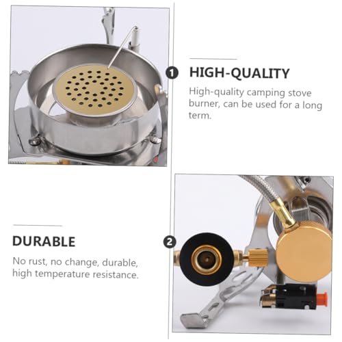 HOMOBABE Winddichter Tragbarer Campingkocher mit Piezozündung Leichter Outdoor gaskocher Kompakter Faltbarer Mini gasbrenner für Wandern Picknick und Rucksacktouren von HOMOBABE