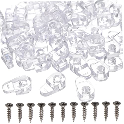 HOMOCONO 1 Satz Halterung Clips für Spiegel und Klemmen Selbstschneidende Schrauben zur Befestigung an Wänden Türen und Schränken Transparentes Design und Erhöht die Stabilität HOMOCONO 1 Satz Halterung Clips für Spiegel und Klemmen Selbstschneidende Schrauben zur Befestigung an Wänden Türen und Schränken Transparentes Design und Erhöht die Stabilität von HOMOCONO