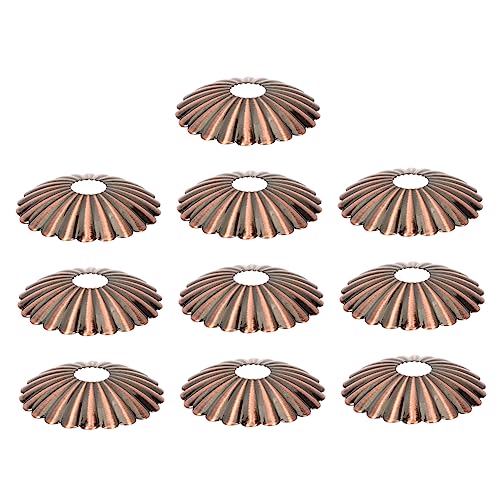 HOMOCONO 10 Stück Blumenförmige Lampenabdeckung Eisen Dekorative LED Lampenschirme für Tisch und Deckenleuchten Rostfrei Leicht Montierbar Geeignet für DIY Beleuchtung von HOMOCONO
