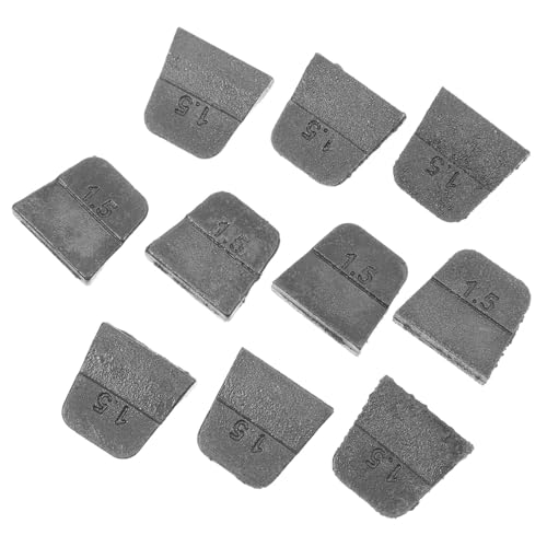 HOMOCONO 10 Stück Eisenkeil Axtstiel-Keil-Kit Installationszubehör Werkzeuggriffkeil Metallkeil für Axtgriff Installationszubehör Ersatzkeil für Hammer Outdoor-Axtkeil Dachkeil Grau von HOMOCONO