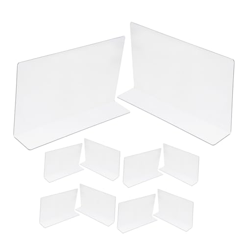 HOMOCONO 10 Stück Förmige Regaltrenner aus Pet für Bücherregale Effektive Trennung und Organisation im Supermarkt oder Zuhause HOMOCONO 10 Stück Förmige Regaltrenner aus Pet für Bücherregale Effektive Trennung und Organisation im Supermarkt oder Zuhause von HOMOCONO