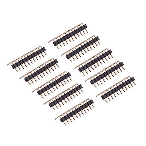 HOMOCONO 10 Stück Poliger Steckerleisten Adapter Set für Elektronik Prototypen Gerade Männliche Pin Header Verbindung Kompatibel mit Gitarren und Elektronikkomponenten HOMOCONO 10 Stück Poliger Steckerleisten Adapter Set für Elektronik Prototypen Gerade Männliche Pin Header Verbindung Kompatibel mit Gitarren und Elektronikkomponenten von HOMOCONO